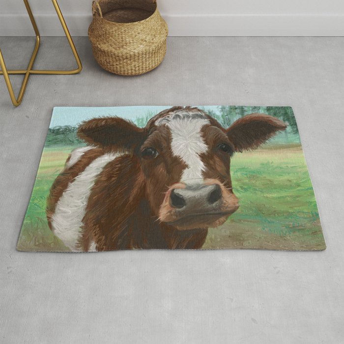 How Now Brown Cow Rug