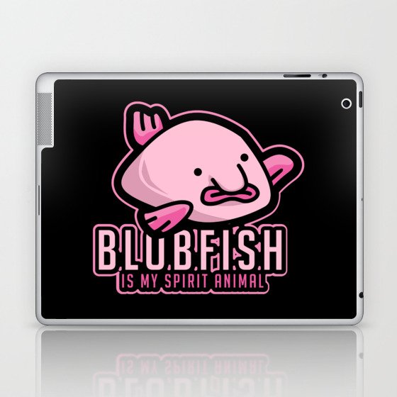 Blobfish Is My Spirit Animal Funny Blobfish Meme Throw Pillow by