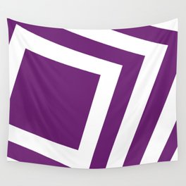 Dark purple squares background Wall Tapestry