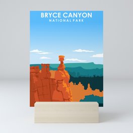Bryce Canyon National Park Travel Poster Mini Art Print