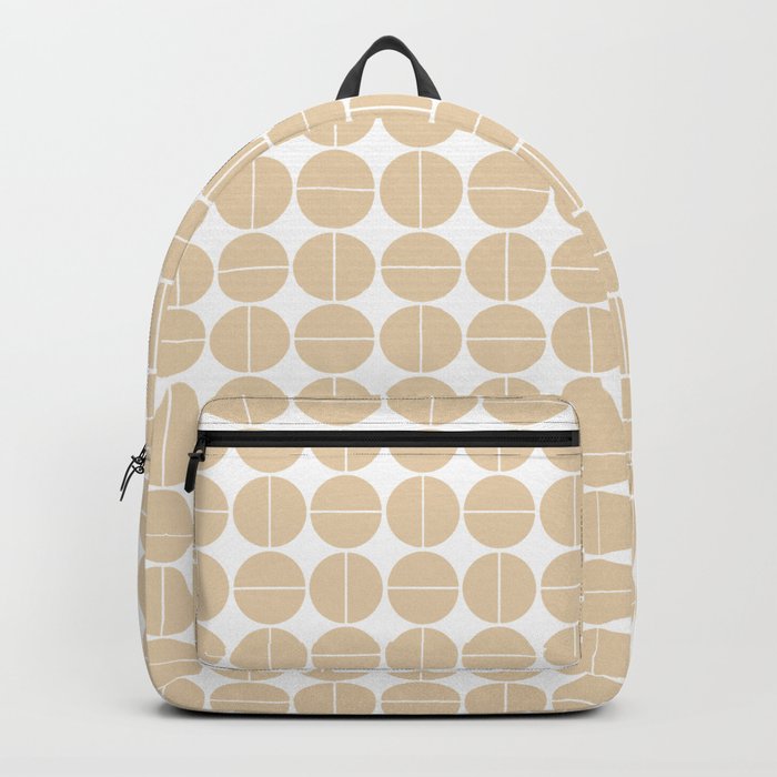 Midcentury Modern Pattern Neutral Backpack by KOOVOX Society6