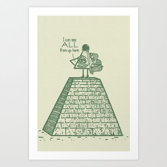 I See ALL Art Print