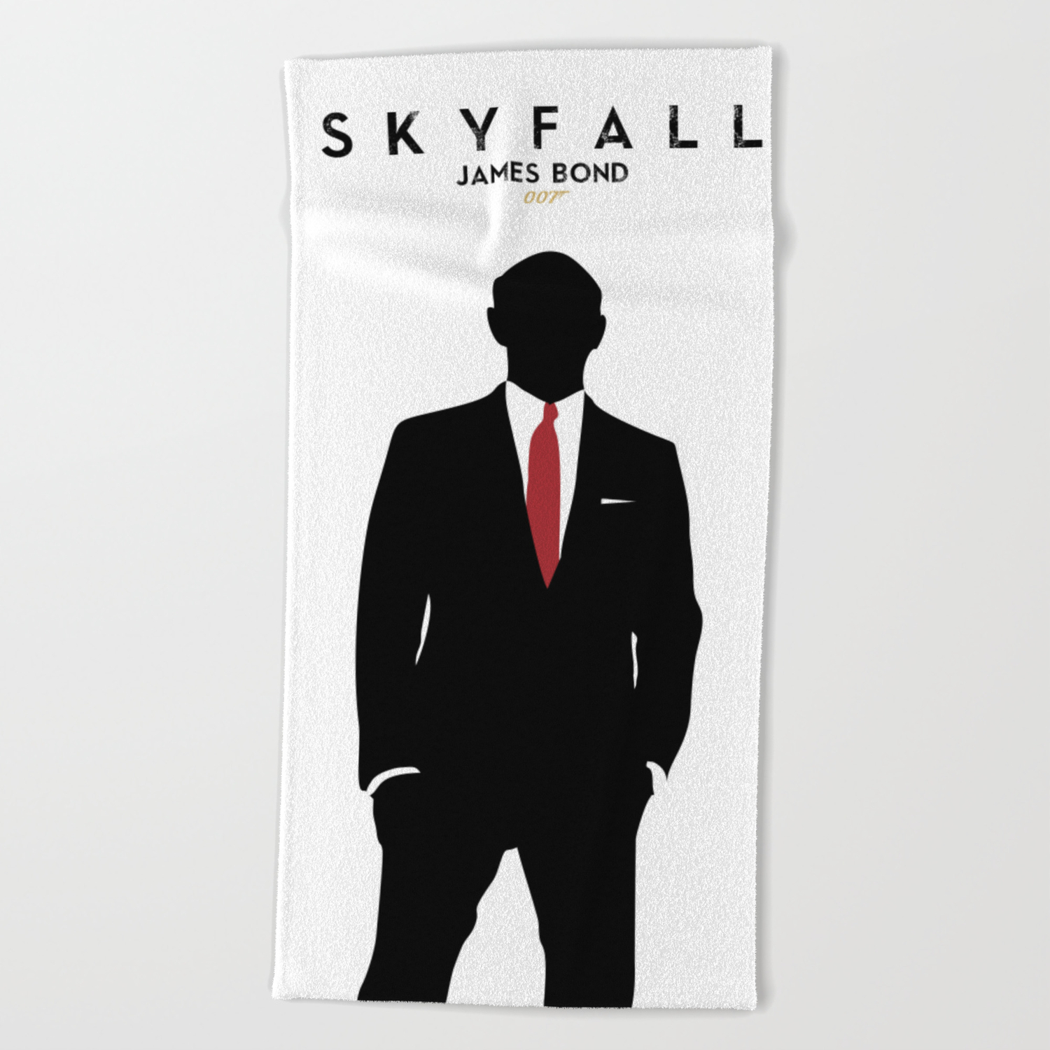 Skyfall james bondminimalist design alternative poster daniel craig javier bardem sam mende beach towel