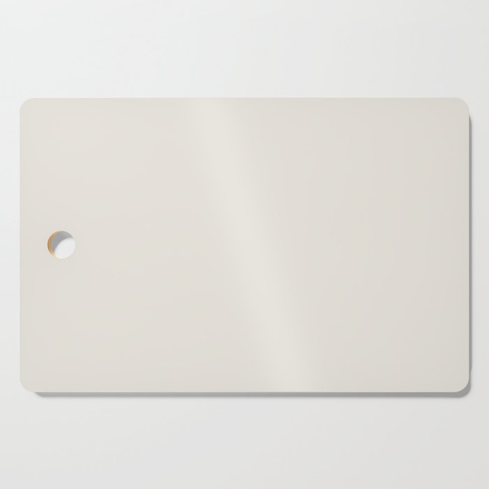 Dusty Off White Solid Color Cow's Milk PPG1053-1 - All One Single Shade Hue Colour Cutting Board