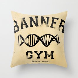 Banner Gym Throw Pillow