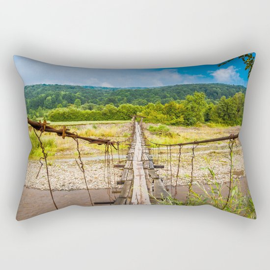 suspension bridge Rectangular Pillow