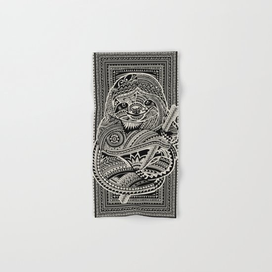Polynesian Sloth Hand & Bath Towel
