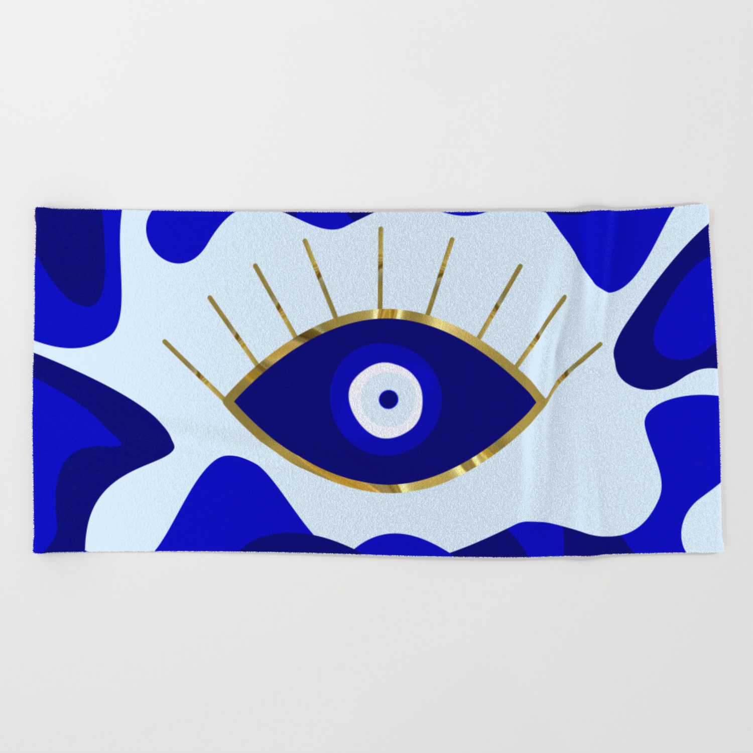 Lava All Seeing Evil Eye Beach Towel By Umeimages Society6