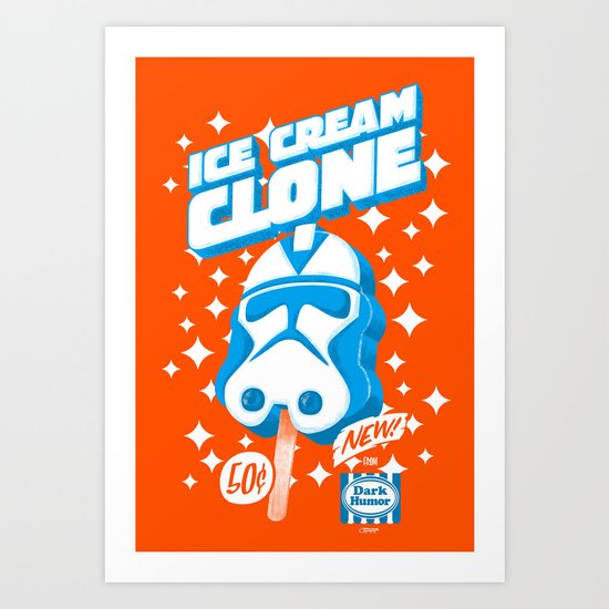 Ice Cream Clone Art Print