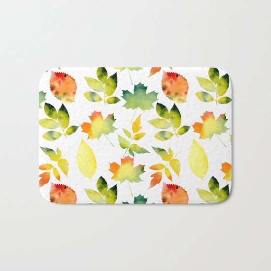 Leaf fall Bath Mat