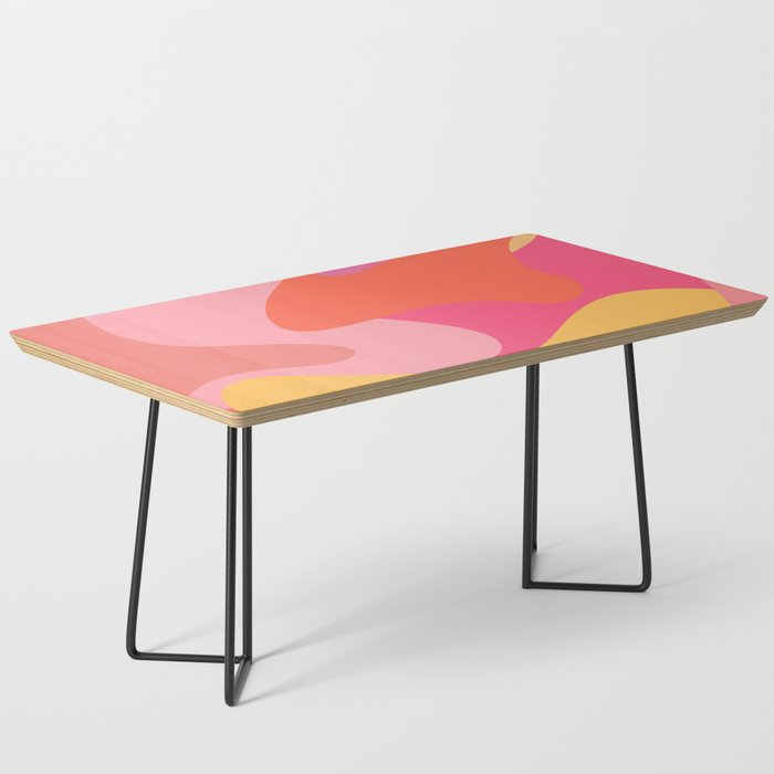 Rainbow Paint Splashes - orange red yellow pink Coffee Table