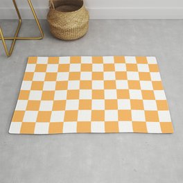Honey aesthetic Checkerboard Pattern Area & Throw Rug