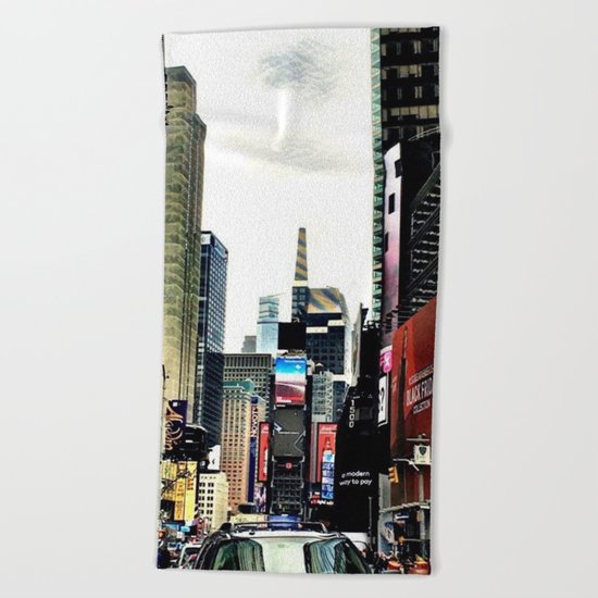 Downtown New York City Beach Towel