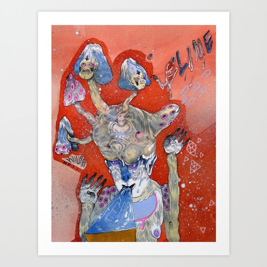 b l a m e Art Print