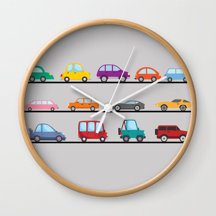 Cars Wall Clock