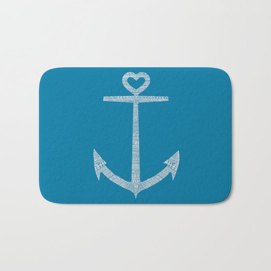 Love is the anchor Bath Mat