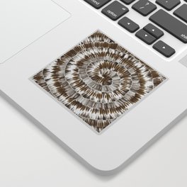 Brown Grey Tie Dye Sticker