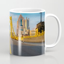 Pittsburgh Steel City Skyline Bridge Pennsylvania Photography Print Coffee Mug