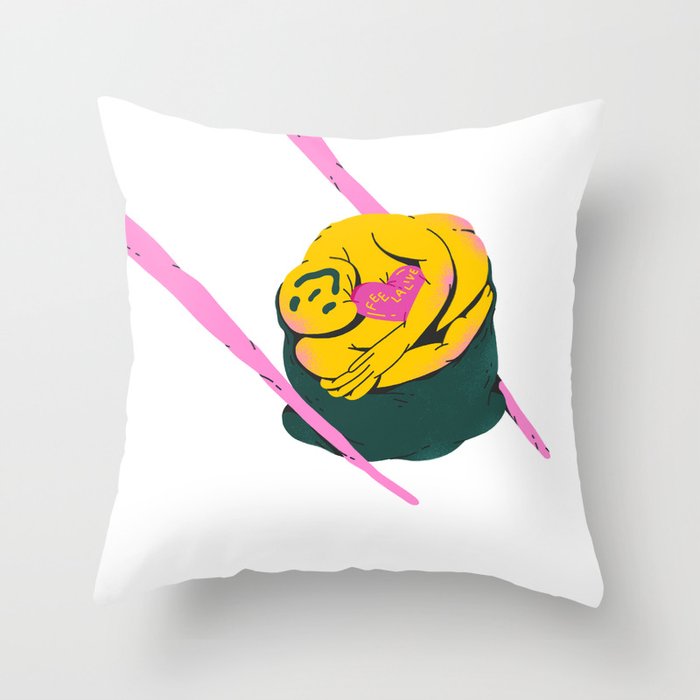I'm in Love with Feeling Alive Throw Pillow