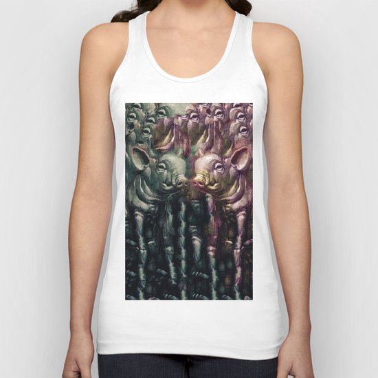 pig invasion Unisex Tank Top