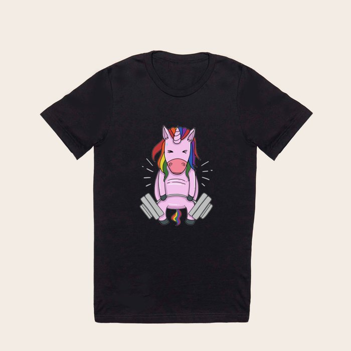 Unicorn shop weightlifting shirt