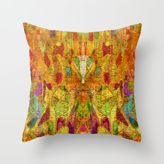Hiding Face Throw Pillow