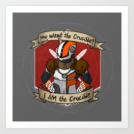 Lord Shaxx is the Crucible Art Print