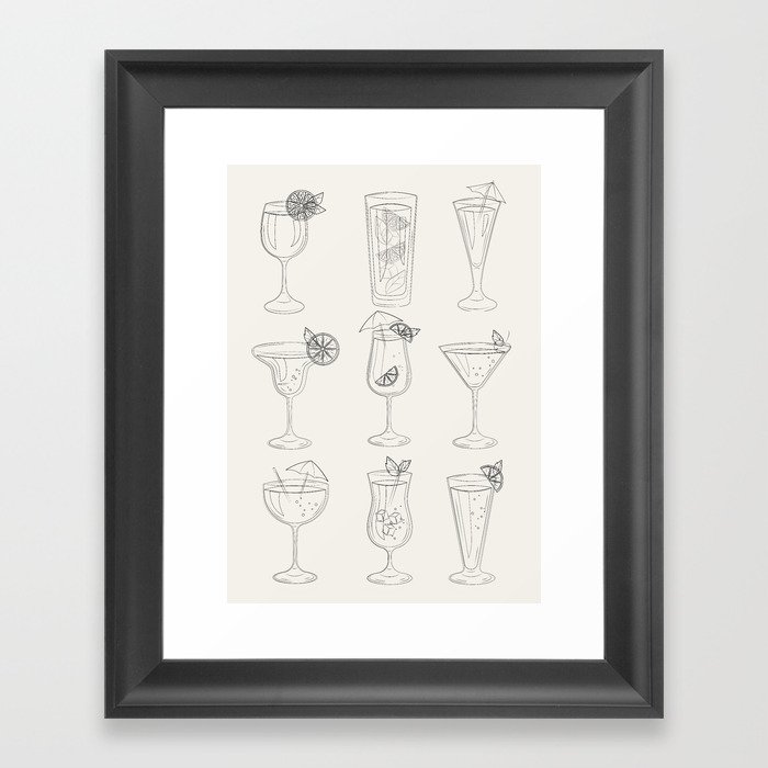 Summer Cocktails 10 Framed Art Print