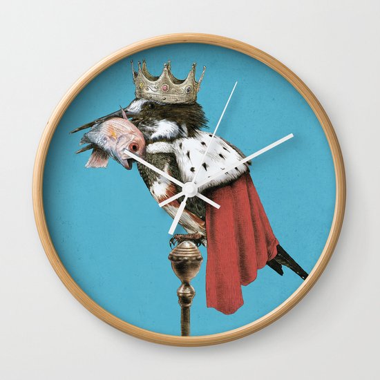 Kingfisher (Blue Option) Wall Clock