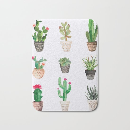 Plants Bath Mat