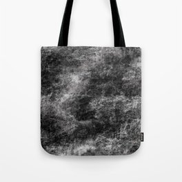 Marble Digital Art Black and White Pattern Tote Bag
