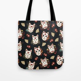 Kitsune Mood Masks Tote Bag