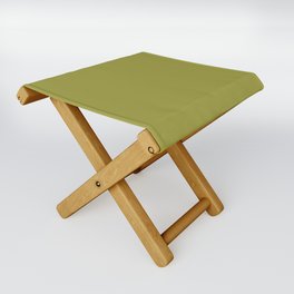 Solid Color Pantone Golden Lime 16-0543 Green Folding Stool