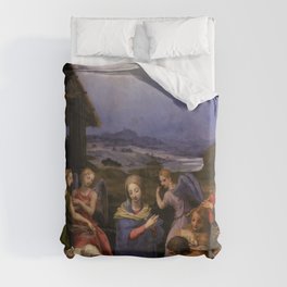 Angelo Bronzino - Adoration of the Shepherds Duvet Cover