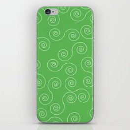 green spirals iPhone Skin