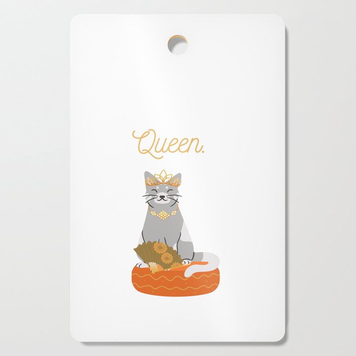 The Queen of Cats Cutting Board