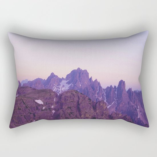 Mountains of Violet Rectangular Pillow