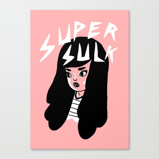 Super Sulk Canvas Print