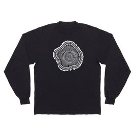 Growth Rings – 65 Years – Black Long Sleeve T-shirt