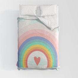 Rainbow Love Comforter