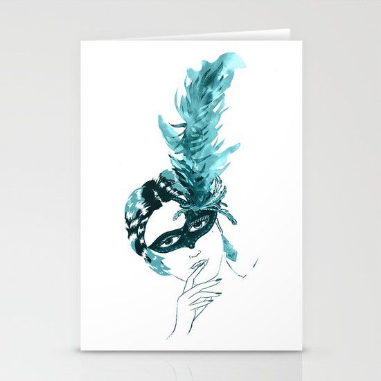 Feather Lady Stationery Cards