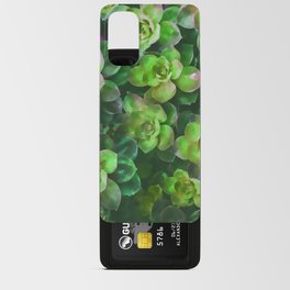 Fleshy Green Succulent - Watercolor Design Android Card Case