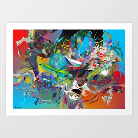 Microcrystalline Tendrils Art Print