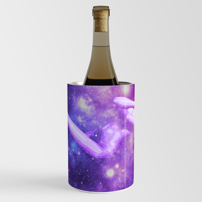 Purple Galaxy Woman : Nude Art Wine Chiller