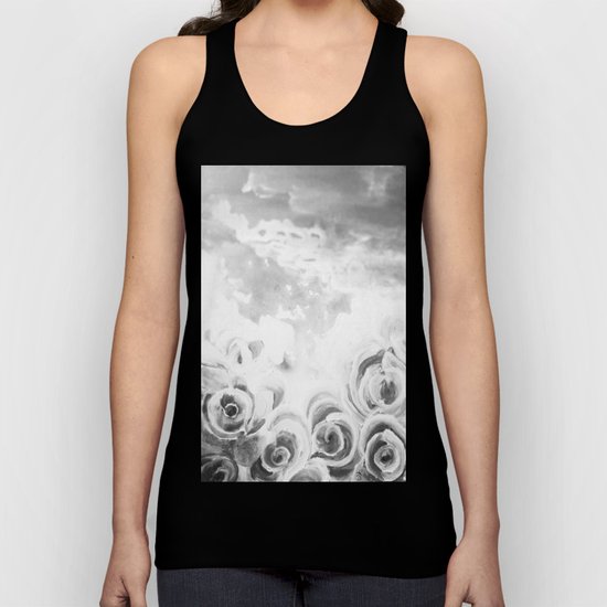 Fading Roses Silver Lining Unisex Tank Top