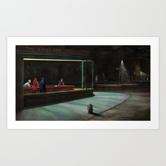 Nighthawks Art Print