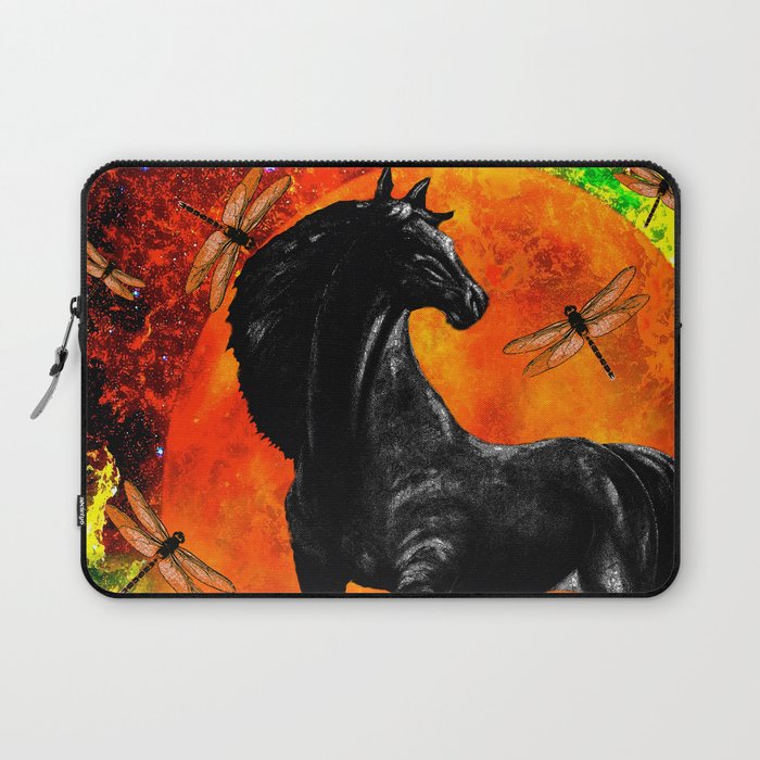 HORSE MOON AND DRAGONFLY VISIONS Laptop Sleeve