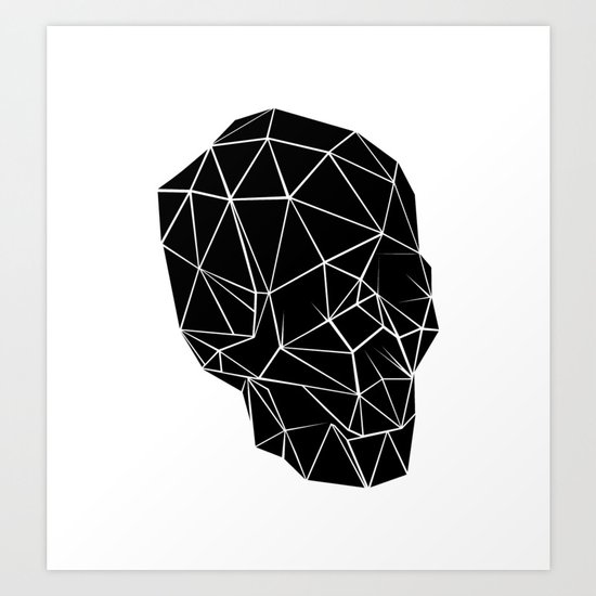 Geometric Skull Art Print