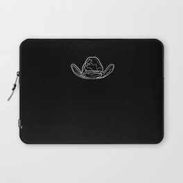 Cowboy Hat - One Line Drawing Laptop Sleeve