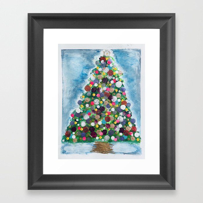 Merry Christmas Tree! Framed Art Print